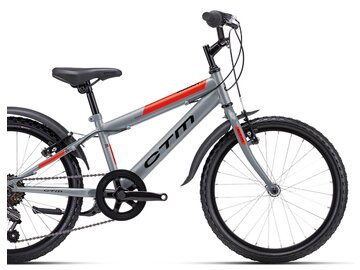 Bicykel CTM Scooby 1.0 Matná Šedá / Neónová Červená 2025