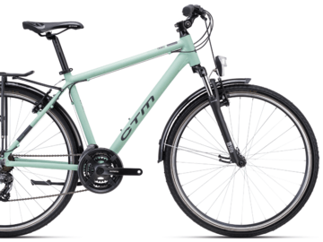 Bicykel CTM Tranz 1.0 Trek Matná Sivozelená 2024