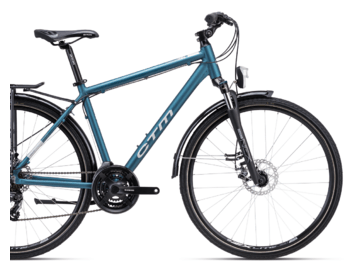 Bicykel CTM Tranz 2.0 Trek Matná Modrosivá 2023