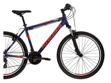 Bicykel Kross Hexagon 1.0 Navy Blue/ Red/Grey Matte 2022