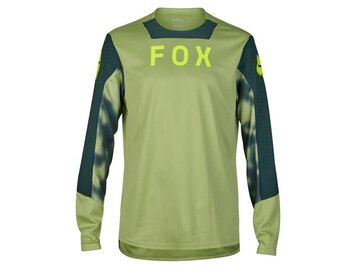 Cyklistický dres Fox Racing Defend Taunt Ls Jersey Pale Green