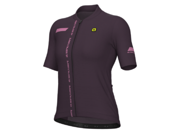 Cyklistický dres ALÉ PR-E Follow Me Aubergine