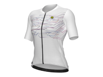 Cyklistický dres ALÉ PR-E Megabyte Lady White