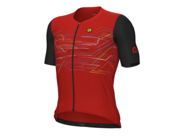 Cyklistický dres ALÉ PR-E Megabyte Red