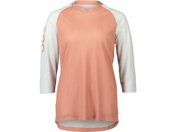 Cyklistický dres POC W's MTB Pure 3/4 Jersey Rock Salt/Hydrogen White
