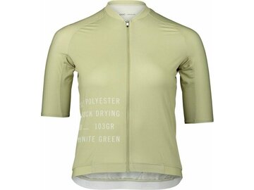 Cyklistický dres POC W's Pristine Print Jersey Prehnite Green