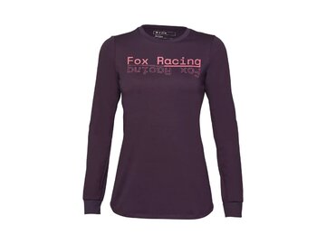 Cyklistický dres Fox Racing W Ranger Dr Md Ls Jersey Dark Purple