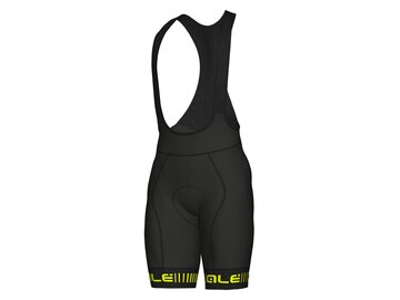 Cyklistické kraťasy ALÉ Graphics PRR Strada Black/Fluo Yellow