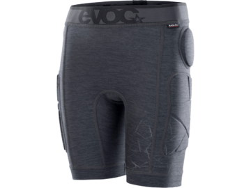 Detské cyklistické kraťasy s chráničmi Evoc Crash Pants Kids Carbon Grey