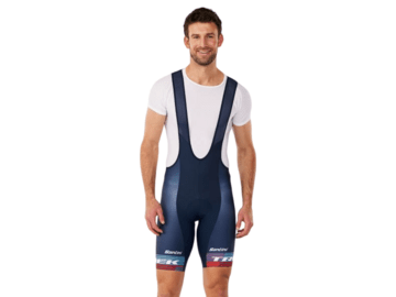 Pánske kraťasy Santini Trek Factory Racing Men's Team Replica Bib Short Tmavomodrá