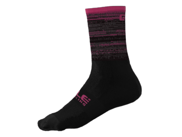 Cyklistické ponožky ALÉ Scanner Socks Black/Cyclamen