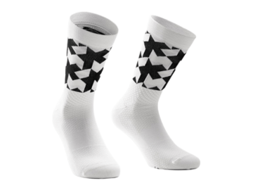 Cyklistické ponožky Assos Monogram Socks EVO Holy White