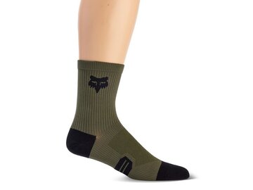 Cyklistické ponožky Fox Racing 6" Ranger Socks Olive Green