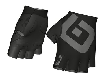 Cyklistické rukavice ALÉ Air Glove Black/Grey