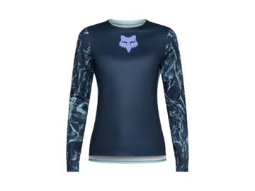 Cyklistický dres Fox Racing W Ranger Ls Jersey Img Print Arctic Blue