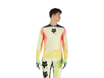 Cyklistický dres Fox Racing Flexair Elevated Ls Jersey Lemonade