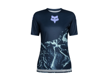 Cyklistický dres Fox Racing W Ranger Ss Jersey Img Print Arctic Blue