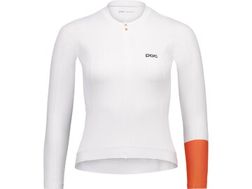 Cyklistický dres POC W's Cadence L/S Jersey Hydrogen White