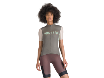 Cyklistický dres Sportful Supergiara Logo Gun Metal/Pink