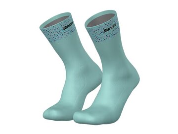 Cyklistické ponožky Santini Trek-Unbroken XC Svetlozelená