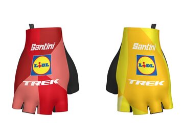 Cyklistické rukavice Santini Lidl-Trek Team