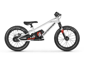 Elektrické odrážadlo Mondraker Grommy 16 Racing silver/Black/Flame red 2022