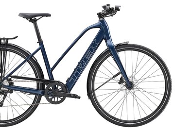Elektrobicykel Trek FX+ 2 LT Mid-step Satin Mulsanne Blue 2025
