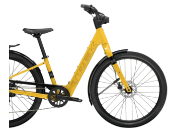 Elektrobicykel Trek Verve+ 1 LT Lowstep Baja Yellow 2025