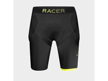 Cyklistické kraťasy s chráničom Racer Motion Short Kid Black