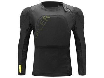 Cyklistický dres s integrovaným chráničom Racer Motion JKT Kid Black