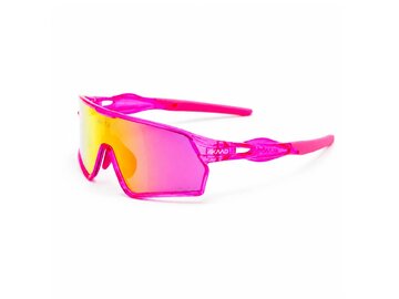 Cyklistické okuliare 4KAAD Skyran JR Pink Clear/Pink Multi Layer Mirror