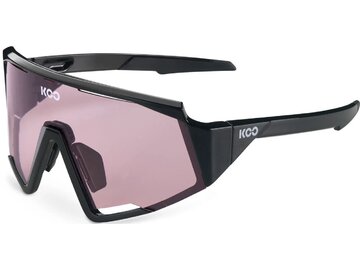 Cyklistické okuliare KOO Spectro Black/Photochromic Pink