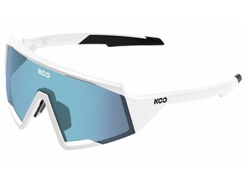 Cyklistické okuliare KOO Spectro White/Photochromic Turquoise Mirror