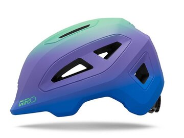 Cyklistická prilba Giro Scamp II Mat Blue Jewel/Vivid Green Fade