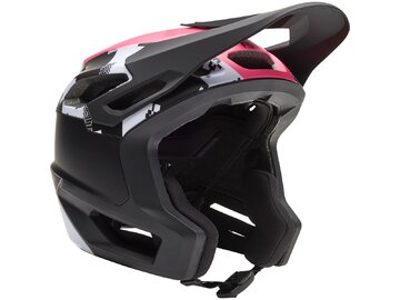 Cyklistická prilba Fox Racing Dropframe Pro Digi Image Ce Black/White