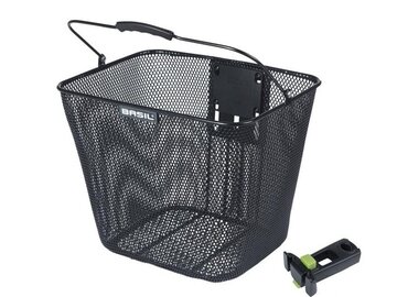 Predný košík na bicykel Basil Bilbao Čierna