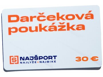 Eshop darčekový poukaz na 30 €