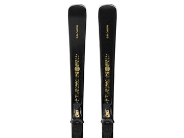 Lyže Salomon E S/MAX N°12 + MI11 GW L80 Black/Glitter 26/27