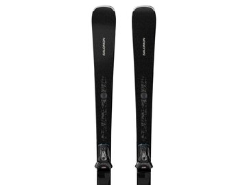 Lyže Salomon E S/MAX N°14 + MI12 GW F80 Black/Glitter 26/27
