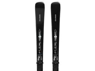 Lyže Salomon E S/MAX N°8 Black + M10 GW L80 Black/Glitter 26/27