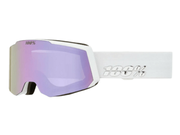 Okuliare 100% SNOWCRAFT S HiPER Goggle White/Lavender - Mirror Lavender Lens