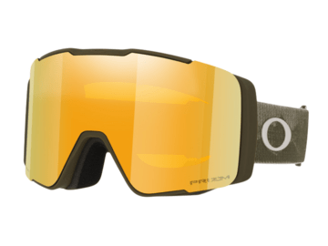 Lyžiarske okuliare Oakley Line Miner Pro M Matte Dark Brown w/Prizm 24K & Prizm Clear