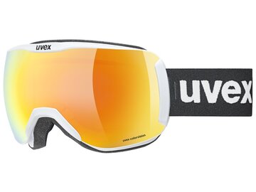 Lyžiarske okuliare Uvex Downhill 2100 CV White Matt SL Orange/Green