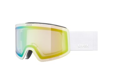 Lyžiarske okuliare Uvex Provoqe V White Matt DL/Green Clear S1-3