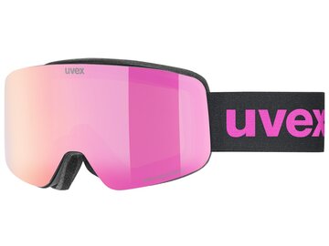 Lyžiarske okuliare Uvex Pwdr FM Black Matt DL/Pink Clear