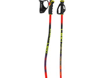 Lyžiarske palice Leki WCR Evo Lite GS TR Bright Red/Violet/Neonyellow