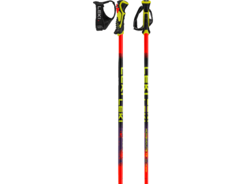 Lyžiarske palice Leki WCR Evo Lite SL TR Bright Red/Violet/Neonyellow