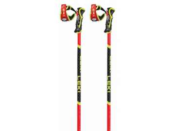 Lyžiarske palice Leki WCR SL 3D Bright Red/Black/Neonyellow