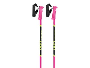 Lyžiarske palice Leki Poles Racing Kids Neonpink/Black/Neonyellow