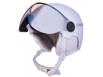 Helma Blizzard W2W Double Visor Ski Helmet white matt/smoke lens/mirror